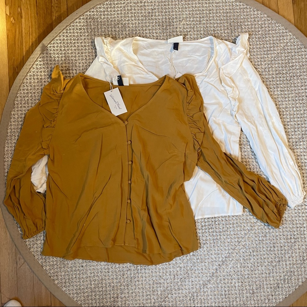 TWO Long sleeve blouses BRAND NEW